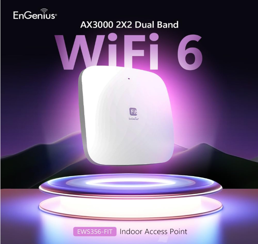 Fit Wireless Access Point (EWS356-FIT) | True Wi-Fi 6 Dual Band AX3000 | Cloud